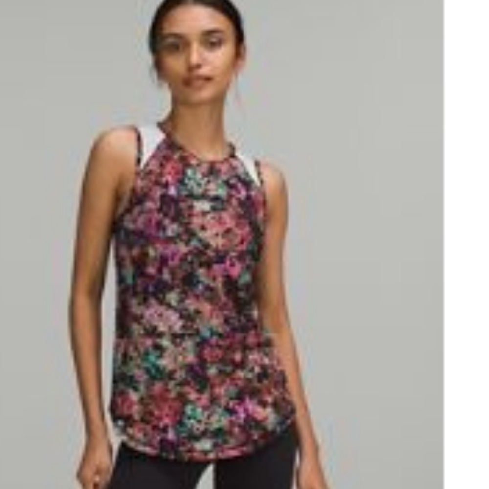 Lululemon Athletica Floral Sculpt Tank RARE